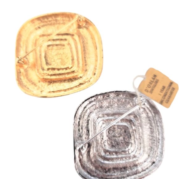 D'Orlan vintage gold & silver brooches - Picture 3 of 10
